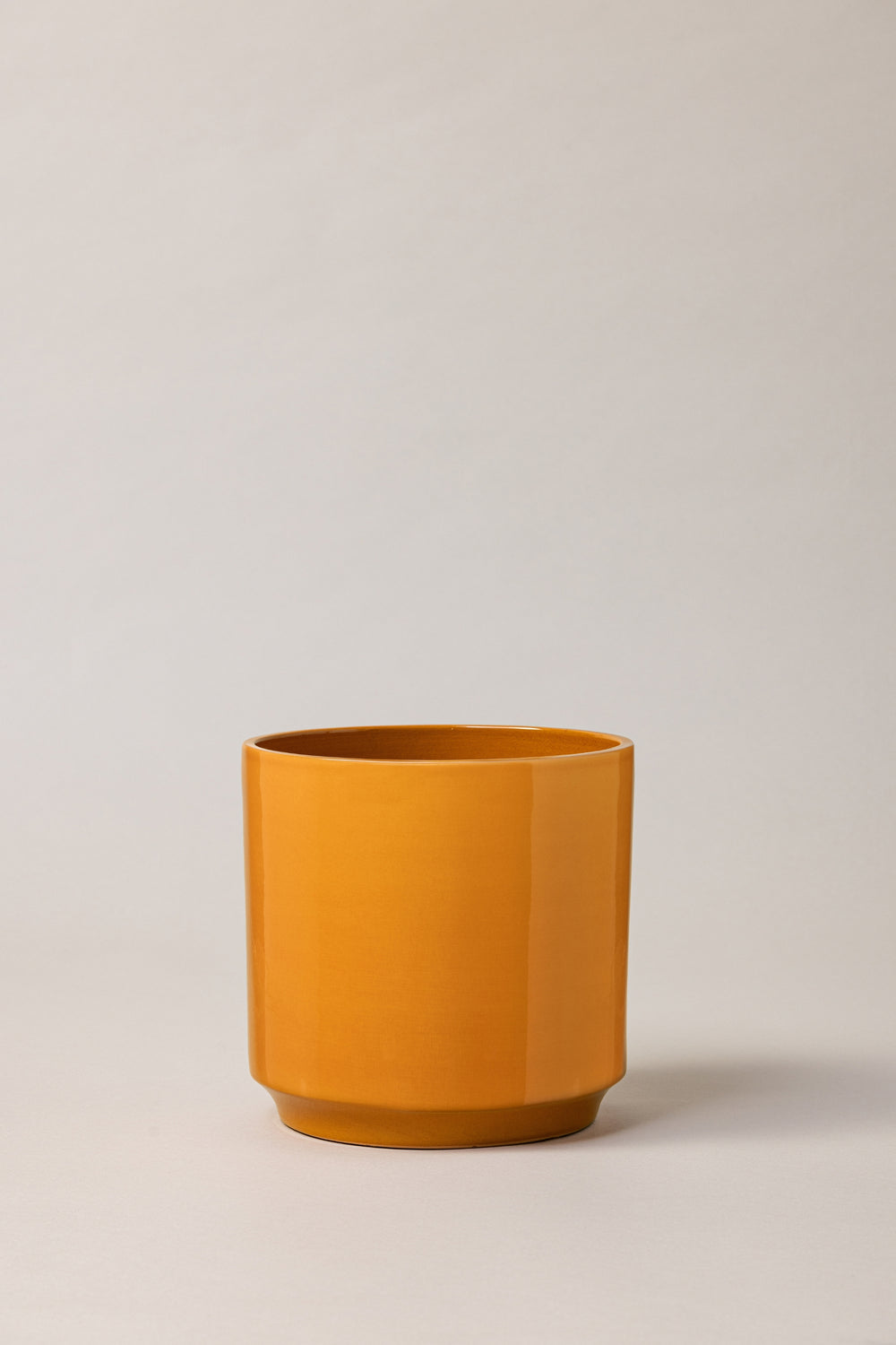 Rolo - Vaso em Faiança, Amarelo Âmbar - Médio